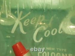 Vtg Plastic Ice Cube Store Counter Display Advertising Keep Cool Cologne 16 X 11
