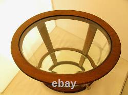 Vtg RALPH LAUREN SAFARI Cabinet Wood Glass Beveled Display Case Advertising