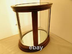 Vtg RALPH LAUREN SAFARI Cabinet Wood Glass Beveled Display Case Advertising