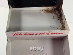 Vtg RCA Radio Battery Advertising Store Display shelf box NICE COLOR small