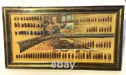Vtg SPEER BULLETS STORE DISPLAY BOARD Kentucky Long Rifle-Bicentennial-NOS