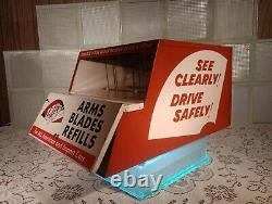 Vtg Trico Wiper Display Auto Store Cabinet Sign NOS Blades Maps Collector Item