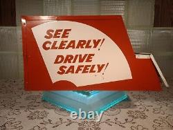 Vtg Trico Wiper Display Auto Store Cabinet Sign NOS Blades Maps Collector Item