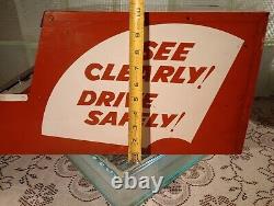 Vtg Trico Wiper Display Auto Store Cabinet Sign NOS Blades Maps Collector Item