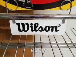 WILSON Baseball Bat Store Display Rack Sign Metal 59 Rare w Box NOS 1960's