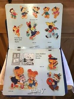 WOW! Vintage Meyercord Decals HARDWARE STORE DISPLAY Duro KITCHEN Flowers BEARS