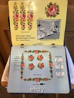 WOW! Vintage Meyercord Decals HARDWARE STORE DISPLAY Duro KITCHEN Flowers BEARS