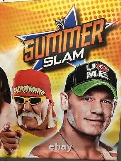 WWE Summer Slam Vinyl Banner Toys R Us Store Display Signs (Lot of 2) Hulk, Cena+