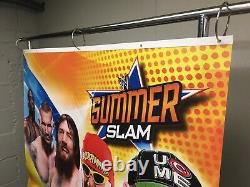 WWE Summer Slam Vinyl Banner Toys R Us Store Display Signs (Lot of 2) Hulk, Cena+