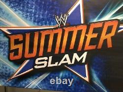 WWE Summer Slam Vinyl Banner Toys R Us Store Display Signs (Lot of 2) Hulk, Cena+