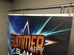 WWE Summer Slam Vinyl Banner Toys R Us Store Display Signs (Lot of 2) Hulk, Cena+