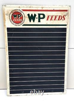 Walkers Pride Feed Sign Metal Chalkboard Farm Seed Store Display Cattle 40