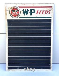 Walkers Pride Feed Sign Metal Chalkboard Farm Seed Store Display Cattle 40