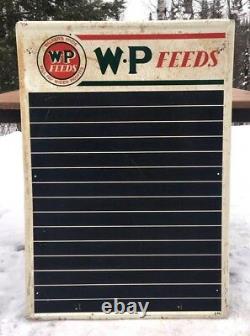 Walkers Pride Feed Sign Metal Chalkboard Farm Seed Store Display Cattle 40