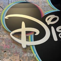 Walt Disney World Original Large Acrylic Store Display Sign Mickey Mouse Ears