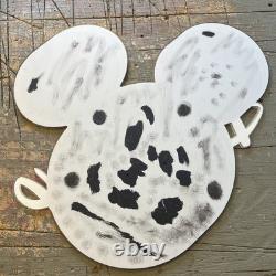 Walt Disney World Original Large Acrylic Store Display Sign Mickey Mouse Ears