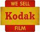 We Sell Kodak Film Bright Red Yellow Heavy Duty USA Made Metal Advertising Sign