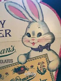 Whitmans Chocolates Vintage Easter Display Advertising Sign Store Display