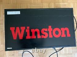 Winston Store Display Sign Fiber Optic Motion Light Working 28x14x8