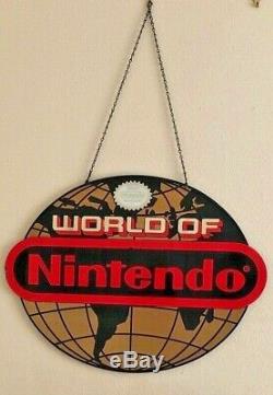 World of Nintendo Globe Advertising Sign Original