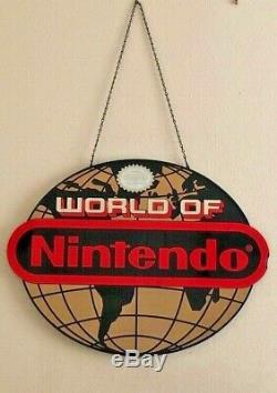 World of Nintendo Globe Advertising Sign Original