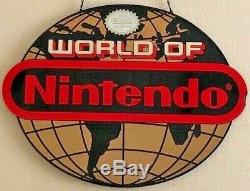 World of Nintendo Globe Advertising Sign Original