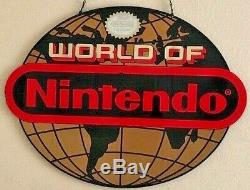 World of Nintendo Globe Advertising Sign Original