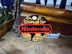 World of Nintendo Globe Sign Video Game Store Display