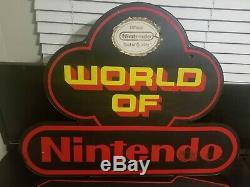 World of Nintendo Sign Original Free Shipping