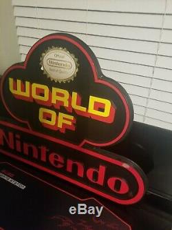 World of Nintendo Sign Original Free Shipping