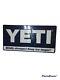YETI Store Display Sign Metal Tin 30x 15 Cooler Advertising