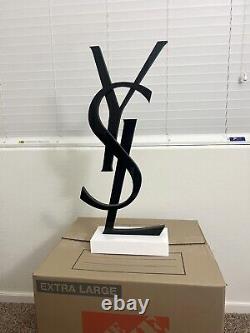 YSL Display Sign Vintage Tall Yves Saint Laurent Sign