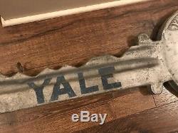 Yale 32 Big Metal Key Store Display Locksmith Sign Hanging Mount Stamford Conn