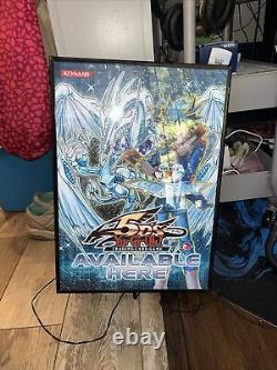 Yu-gi-oh! 15x21 Store Display Konami Sign 5d's Stardust Dragon -works Great