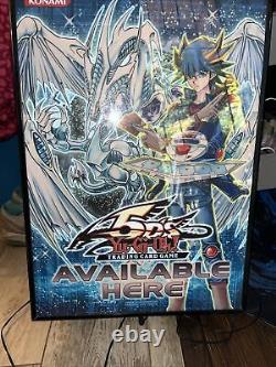 Yu-gi-oh! 15x21 Store Display Konami Sign 5d's Stardust Dragon -works Great