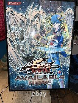 Yu-gi-oh! 15x21 Store Display Konami Sign 5d's Stardust Dragon -works Great