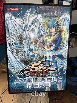 Yu-gi-oh! 15x21 Store Display Konami Sign 5d's Stardust Dragon -works Great