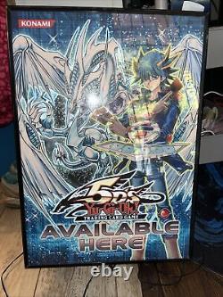 Yu-gi-oh! 15x21 Store Display Konami Sign 5d's Stardust Dragon -works Great