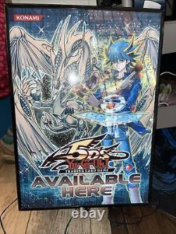 Yu-gi-oh! 15x21 Store Display Konami Sign 5d's Stardust Dragon -works Great