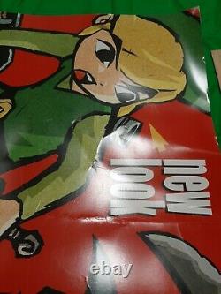 ZELDA Wind Waker Nintendo Gamecube Poster Store Display Sign Zelda Link Rare 39
