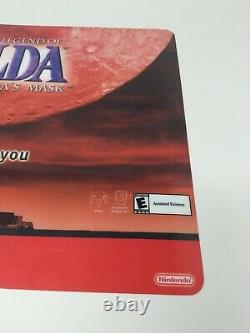 Zelda Majora's Mask Nintendo 64 N64 Counter Mat Sign Promo Store Display VTG